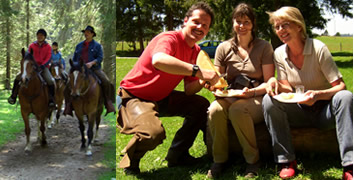 raclette promenade  cheval